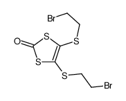 4,5-Bis-(2-bromo-ethylsulfanyl)-[1,3]dithiol-2-one Structure