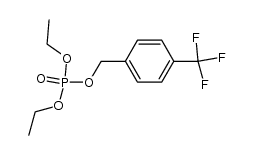 p-(trifluoromethyl)benzyl diethyl phosphate Structure
