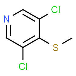3,5-Dichloro-4-(methylthio)pyridine结构式