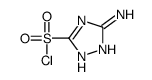 3-amino-1H-1,2,4-triazole-5-sulfonyl chloride Structure