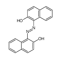 1,1'-(diazene-1,2-diyl)bis(naphthalen-2-ol) Structure