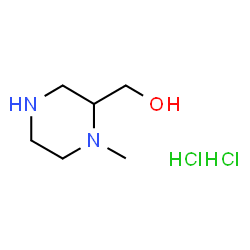 (1-甲基哌嗪-2-基)甲醇二盐酸盐结构式