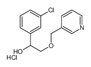 1-(3-chlorophenyl)-2-(pyridin-3-ylmethoxy)ethanol,hydrochloride结构式