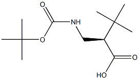 Boc-(R)-3-t-Butyl-beta-alanine结构式