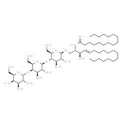 C16 Globotriaosylceramide (d18:1/16:0) Structure
