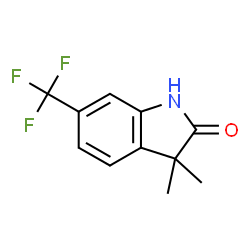 3,3-二甲基-6-三氟甲基-2-吲哚啉酮结构式
