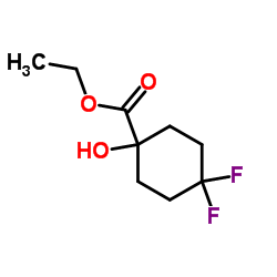 环己烷甲酸4,4-二氟-1-羟基乙酯结构式
