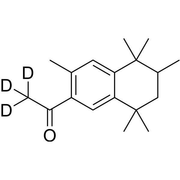 1-(3,5,5,6,8,8-Hexamethyl-5,6,7,8-tetrahydronaphthalen-2-yl)ethanone-d3 Structure