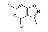 4H-Pyrano[3,4-d]isoxazol-4-one,3,6-dimethyl-(8CI,9CI)结构式
