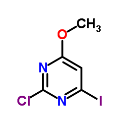 2-氯-4-碘-6-甲氧基嘧啶结构式