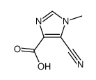 (9ci)-5-氰基-1-甲基-1H-咪唑-4-羧酸结构式