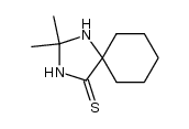 cyclohexanespiro-5'-(2',2'-dimethylimidazolidin-4'-thione)结构式