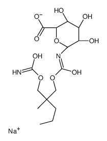 Meprobamate N-β-D-Glucuronide Sodium Salt Structure