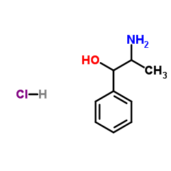 DL-苯丙醇胺盐酸盐结构式