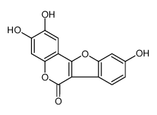 2,3-Dihydroxy-6H-benzofuro[3,2-c][1]benzopyran-6-one结构式