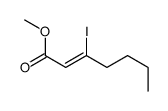 methyl 3-iodohept-2-enoate结构式