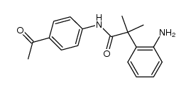 N-(4-acetylphenyl)-2-(2-aminophenyl)-2-methylpropanamide Structure