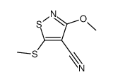 3-methoxy-5-methylsulfanyl-1,2-thiazole-4-carbonitrile Structure