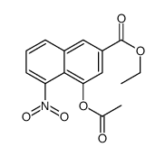 Ethyl 4-acetoxy-5-nitro-2-naphthoate Structure