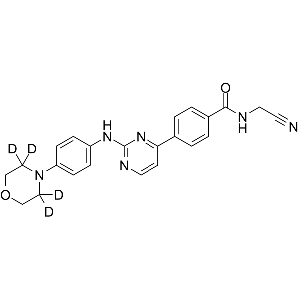 Momelotinib-3,3,5,5-d4结构式