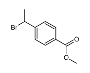 4-(1-Bromo-ethyl)-benzoic acid Methyl ester Structure