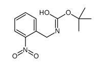 tert-butyl N-[(2-nitrophenyl)methyl]carbamate结构式