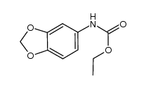 ethyl (1,3-benzodioxolan-5-yl)carbamate结构式