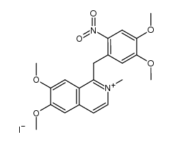 14-nitro-N-methylpapaverinium iodide结构式