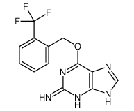 6-[[2-(trifluoromethyl)phenyl]methoxy]-7H-purin-2-amine Structure