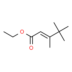 (E)-3,4,4-Trimethyl-2-pentenoic acid ethyl ester结构式