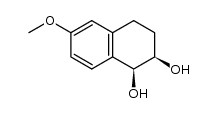 cis-6-methoxy-1,2,3,4-tetrahydronaphthalene-1,2-diol结构式