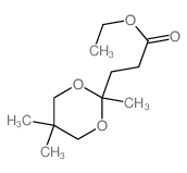 1,3-Dioxane-2-propanoicacid, 2,5,5-trimethyl-, ethyl ester结构式