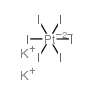 Potassium hexaiodoplatinate(IV) Structure