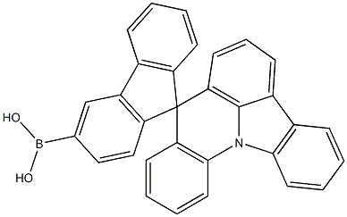 B-螺[芴-9,8'-吲哚[3,2,1-DE]吖啶]-3-硼酸结构式