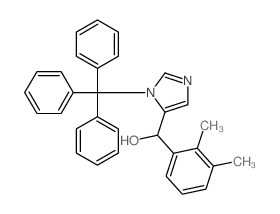 ALPHA-(2,3-二甲基苯基)-1-(三苯甲基)-1H-咪唑-4-甲醇结构式