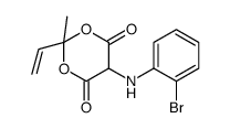 5-[(2-BROMO-PHENYLAMINO)-METHYLENE]-2,2-DIMETHYL-[1,3]DIOXANE-4,6-DIONE结构式