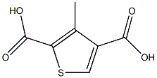 3-methylthiophene-2,4-dicarboxylic acid结构式
