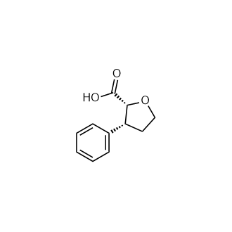 (2R,3R)-3-苯基四氢呋喃-2-羧酸结构式