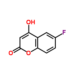 6-氟-4-羟基香豆素结构式