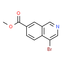 4-溴异喹啉-7-羧酸甲酯结构式
