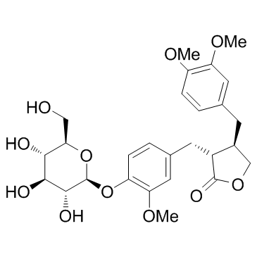 牛蒡子苷结构式