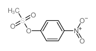 1-methylsulfonyloxy-4-nitro-benzene结构式