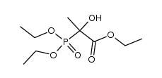 2-diethoxyphosphonyl-2-hydroxy-propionic acid ethyl ester结构式