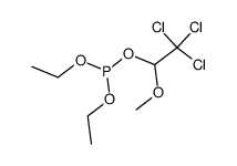 phosphorous acid diethyl ester 2,2,2-trichloro-1-methoxy-ethyl ester Structure