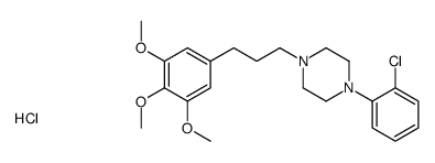 1-(2-chlorophenyl)-4-[3-(3,4,5-trimethoxyphenyl)propyl]piperazine,hydrochloride Structure