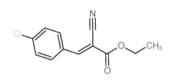 ETHYL 3-(4-CHLOROPHENYL)-2-CYANOACRYLATE结构式
