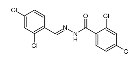 2,4-dichloro-benzaldehyde (2,4-dichloro-benzoyl)-hydrazone Structure