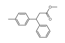 methyl 3-(4-methylphenyl)-3-phenylpropionate结构式