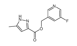 (5-fluoropyridin-3-yl)methyl 5-methyl-1H-pyrazole-3-carboxylate Structure