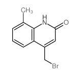 2(1H)-Quinolinone,4-(bromomethyl)-8-methyl- Structure
